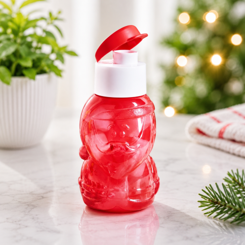 Tupperware Santa Eco Bottle 350ml – Red Reusable Kids Water Bottle