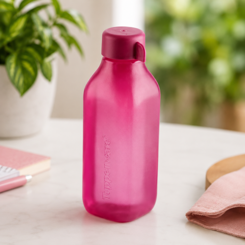 Tupperware Square Eco Bottle 500ml – Purple Reusable Water Bottle