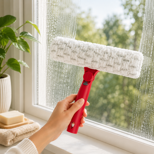 Handy Window Washer Pro – Microfibre Window Cleaning Tool for Streak-Free Glass Cleaning