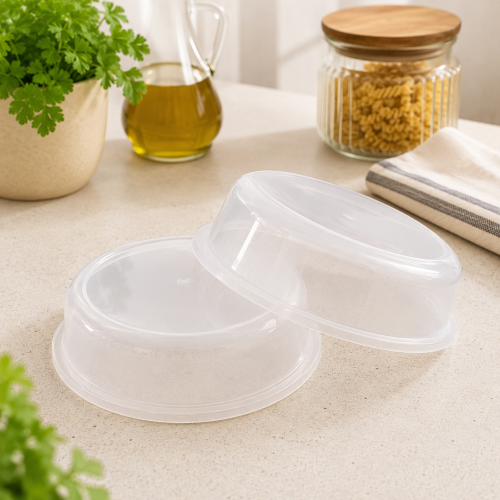 Addis Microwave Covers Set (2 Pack) – Reusable Microwave Food Covers for Mess-Free Heating