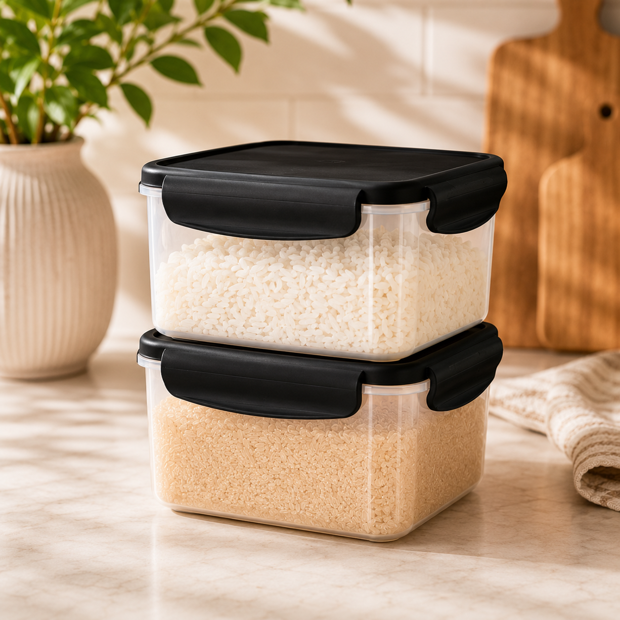 Addis 4 Side Locked Pantry Range – Airtight Dry Food Storage Containers for Organised Kitchen & Pantry Storage - Image 2