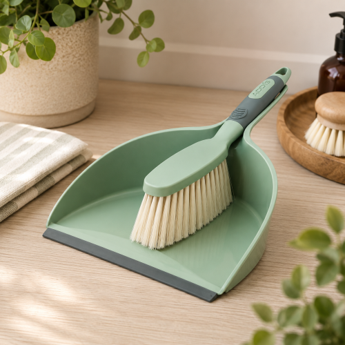 Addis Comfi Grip Dust Pan and Brush Set – Ergonomic Household Sweeping & Cleaning Set