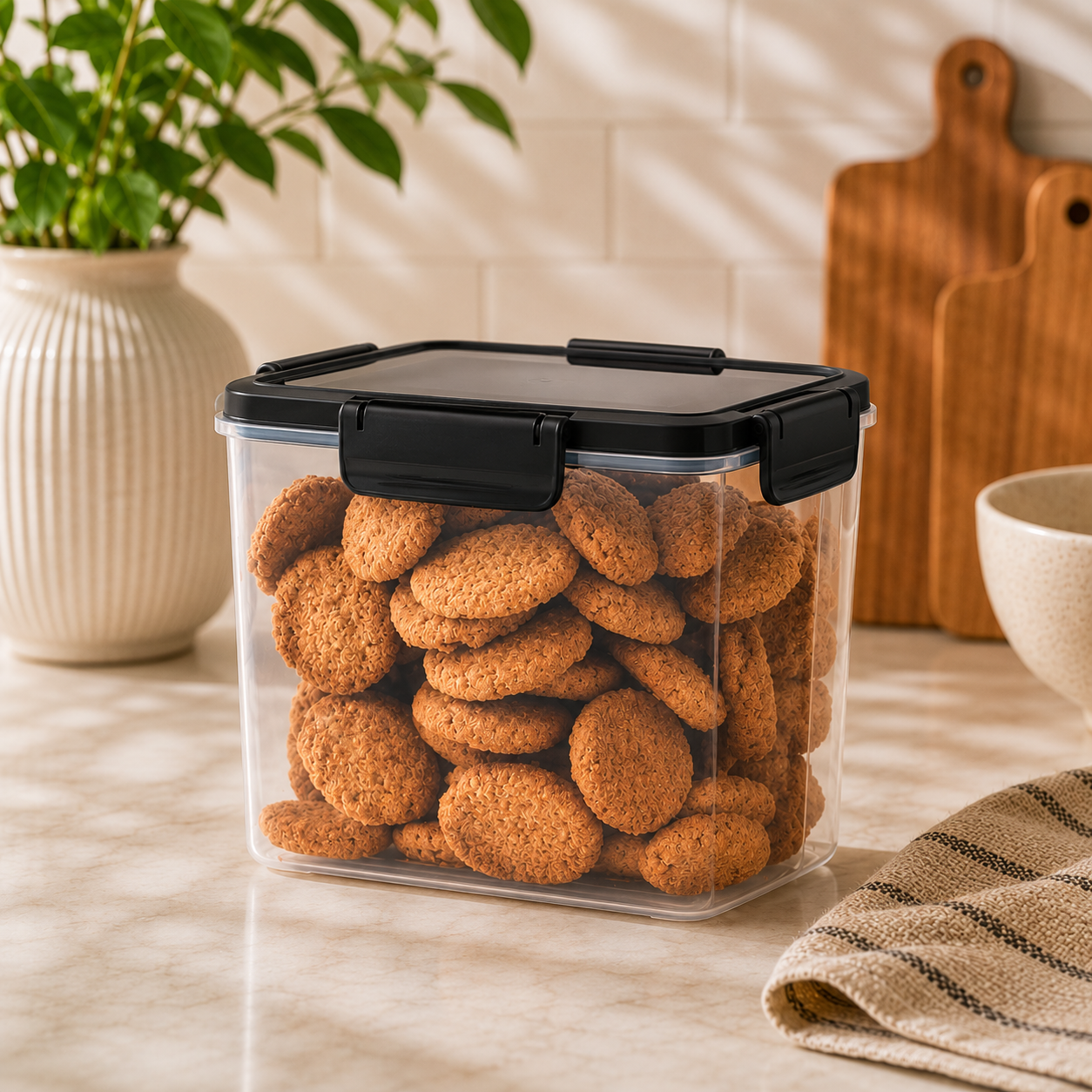 Addis 4 Side Locked Pantry Range – Airtight Dry Food Storage Containers for Organised Kitchen & Pantry Storage - Image 8