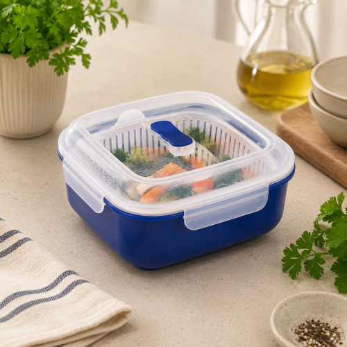 Addis Microwave Steamer 2.8L – BPA-Free Microwave Food Steamer for Healthy & Convenient Cooking