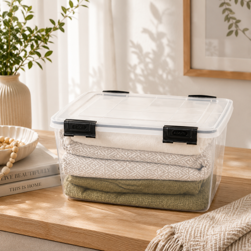 Addis Store N Guard 38.5L Airtight Storage Container – Dust-Free Multi-Purpose Storage Box with Secure Locking Lid