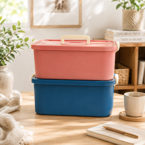 Addis Snap ‘n Store Storage Box 12L – Large Portable Storage Container with Secure Lid & Carry Handle