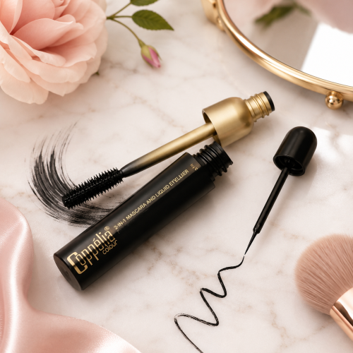 Coppelia Colour 2-in-1 Mascara and Liquid Eyeliner – Water-Resistant Eye Makeup
