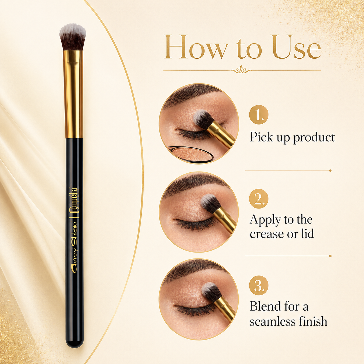 Coppelia Colour Flat Tip Brush – Precision Eyeshadow & Concealer Makeup Brush - Image 3